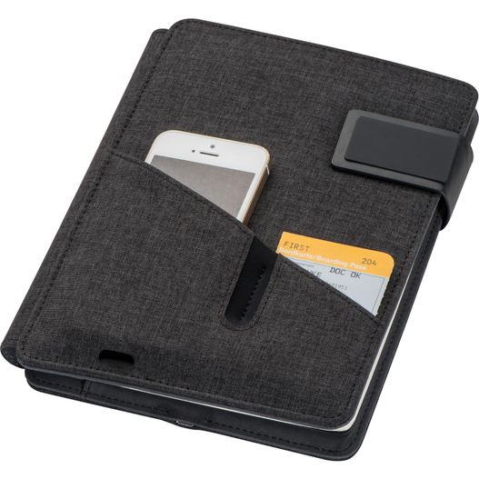 Produktabbildung A5 Mappe mit integrierter Powerbank 4.000 mAh A5 Mappe mit integrierter Powerbank 4.000 mAh (Bild 1)