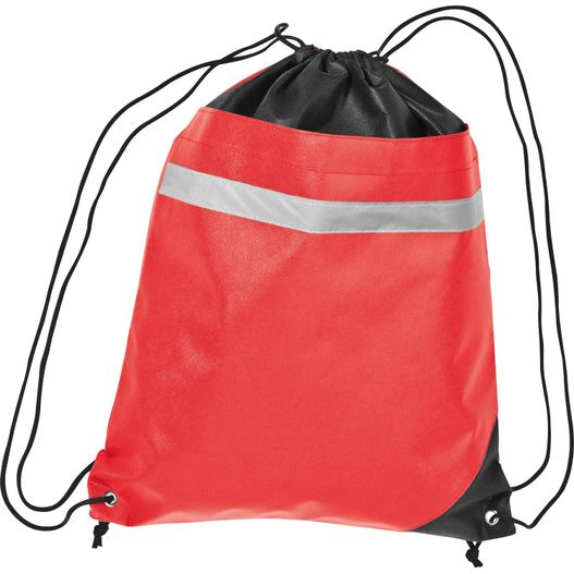 Non Woven Gymbag mit reflektierendem Streifen (Bild 1)