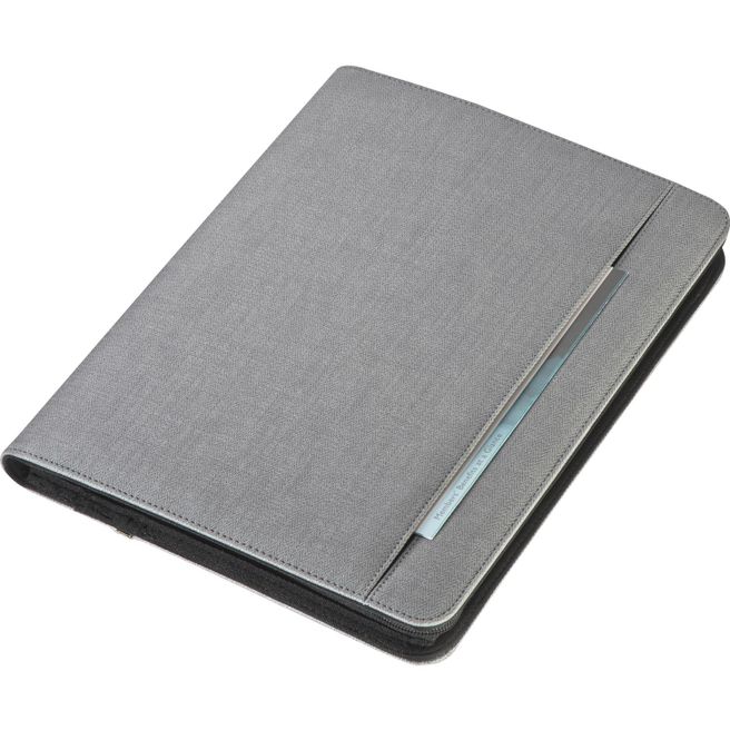 A4 Schreibmappe aus Kunstleder mit integrierter Powerbank