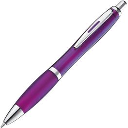 Kugelschreiber mit farbig transparentem Schaft