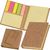Haftmarker- und Haftnotizbuch mit Korkcover (Bild 3)