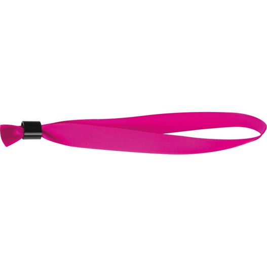 rosa lanyard mit schwarzem griff Veranstaltungsbändchen (Bild 1)
