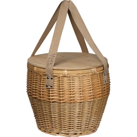 Produktabbildung Mark Twain Picknickkorb aus Rattan Mark Twain Picknickkorb aus Rattan (Bild 1)