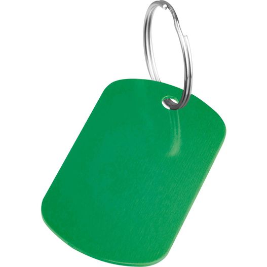 Produktabbildung Schlüsselanhänger Metallplättchen Schlüsselanhänger Metallplättchen (Bild 1)