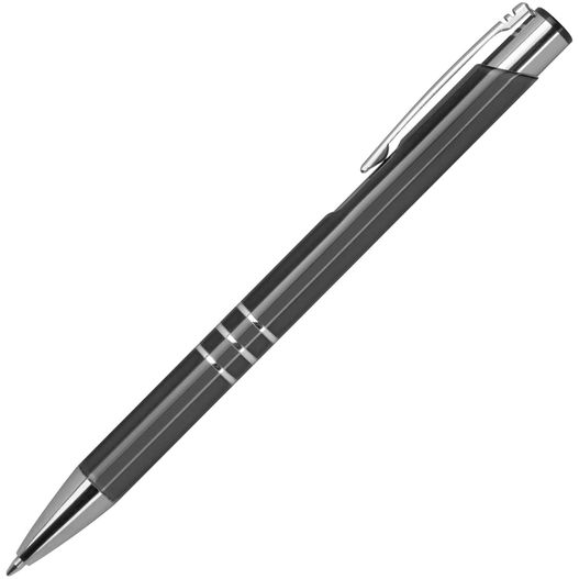 ein stift mit schwarzem körper und silber Metall Kugelschreiber lackiert (Bild 1)