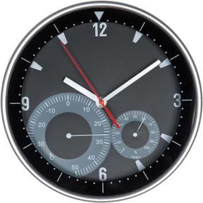 Wanduhr mit Hygro - und Thermometer