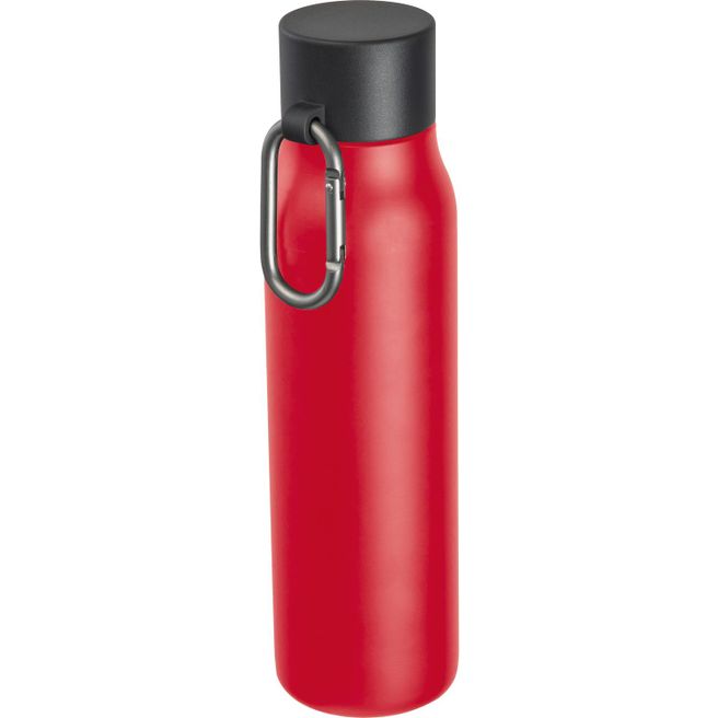 Vakuum Trinkflasche mit Karabiner, 600ml