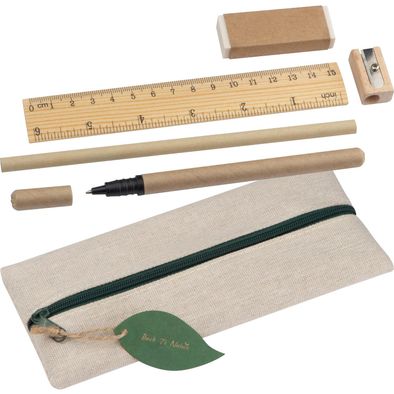 Produktabbildung Schreibset mit Baumwolletui Schreibset mit Baumwolletui