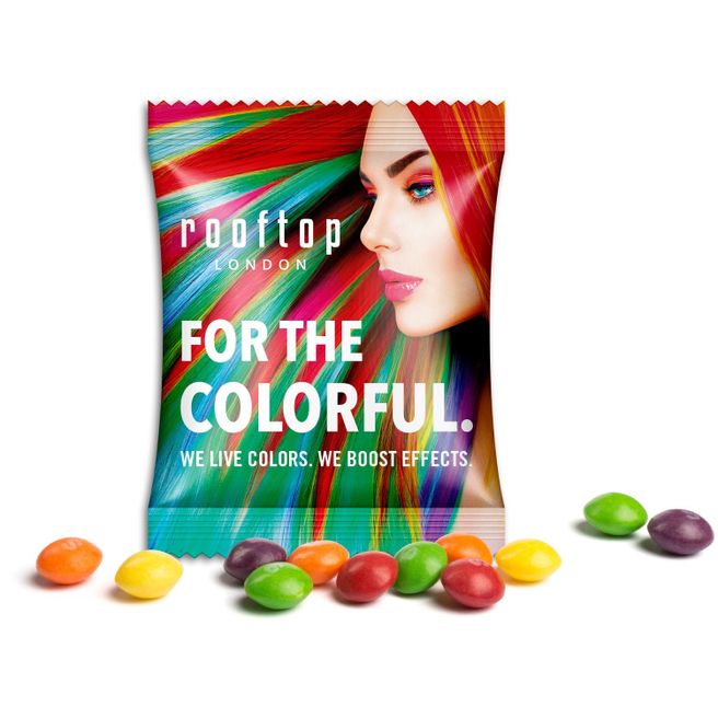Skittles im Werbetütchen