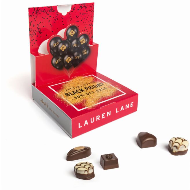 Lindt Mini Pralinés in Pop-Up Kartonage