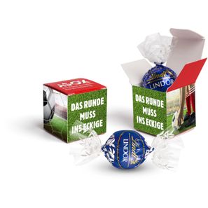 Lindt Lindor Kugel im Werbewürfel