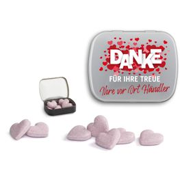 Brauseherzen in Mini Nostalgiedose