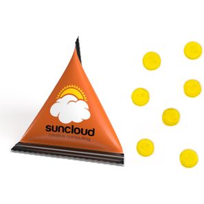 Mini Tetraeder Fruchtgummi