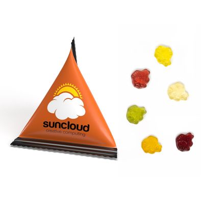 Mini Tetraeder Fruchtgummi