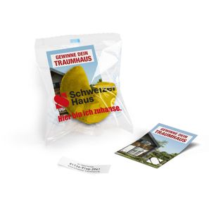 Glückskekse mit Werbekärtchen