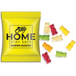 Produktabbildung Mini-Gummibärchen vegan im Werbetütchen Mini-Gummibärchen vegan im Werbetütchen