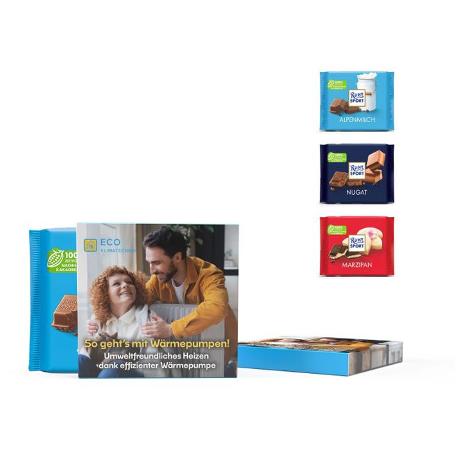 Ritter Sport Tafel in Vollkartonage