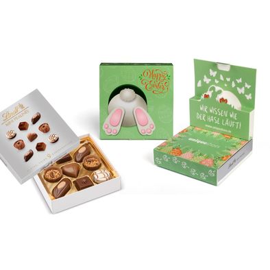 Lindt Mini Pralinés in Oster Pop-Up Kartonage