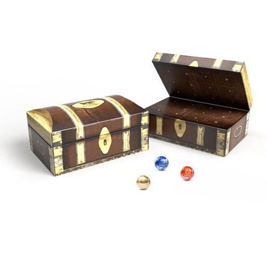 Lindt Adventskalender "Schatztruhe" Eco (Bild 1)