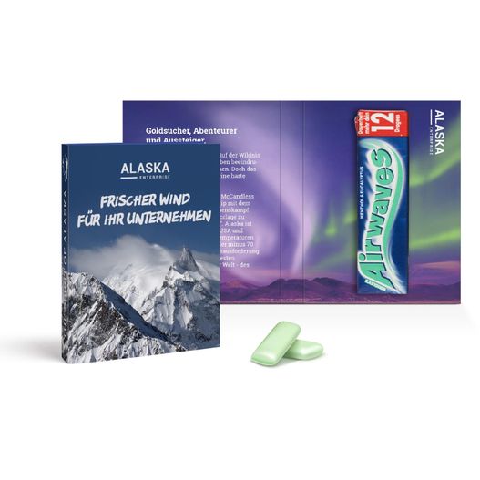 Werbekarte mit Wrigley's Airwaves (Bild 1)