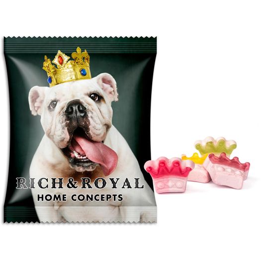 eine tasche aus mumie mit einem hund, der eine krone trägt Beauty Sweeties (Bild 1)