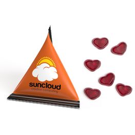 Produktabbildung Mini Tetraeder Fruchtgummi Mini Tetraeder Fruchtgummi