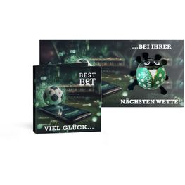 Glücksäfer vegan in Werbekarte