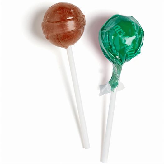 zwei lollipops auf weißem hintergrund Kugellolly (Bild 1)