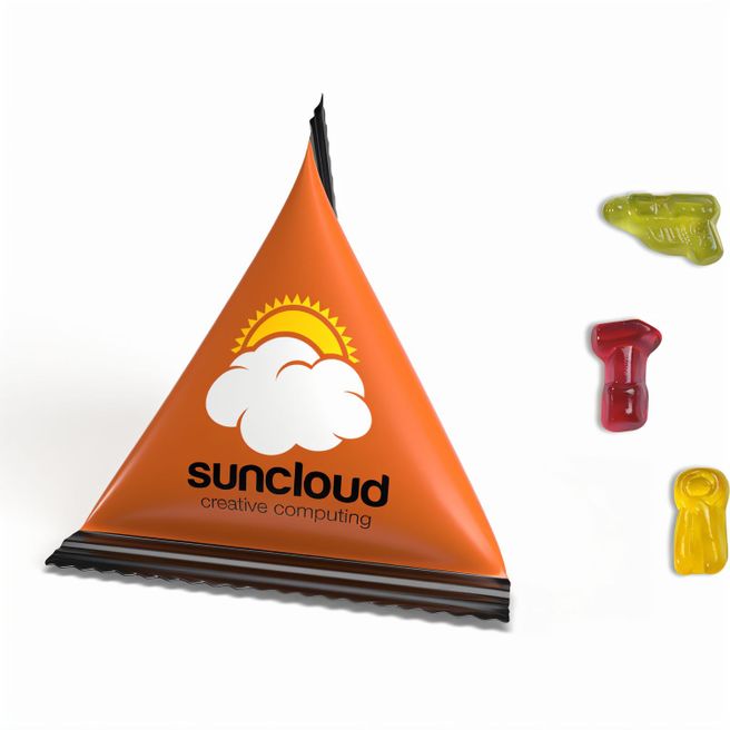 Produktabbildung Mini Tetraeder Fruchtgummi Mini Tetraeder Fruchtgummi