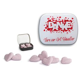 Brauseherzen in Mini Nostalgiedose