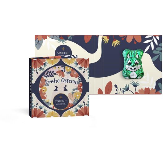 Osterhase vegan in Werbekarte (Bild 1)