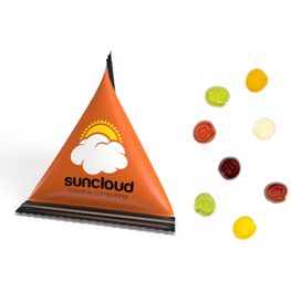 Produktabbildung Mini Tetraeder Fruchtgummi Mini Tetraeder Fruchtgummi