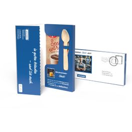 Dr. Oetker Tassenpudding in Mailingmappe