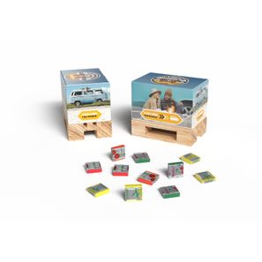 Fruchtkaramellen in Geschenk Mini-Palette klein