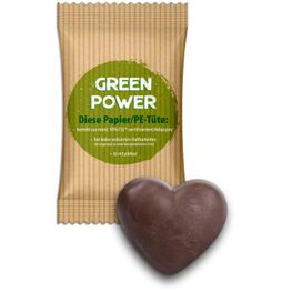 Lebkuchenherz im Werbetütchen