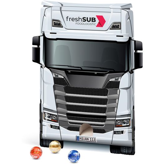 Lindt Lindor Adventsspender "LKW" (Bild 1)