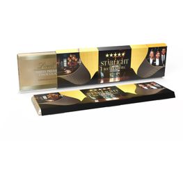 Lindt Alpenvollmilch Extra Tafel im Werbeschuber