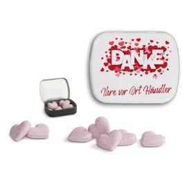 Brauseherzen in Mini Nostalgiedose