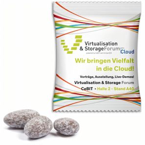 Mandeln im Werbetütchen