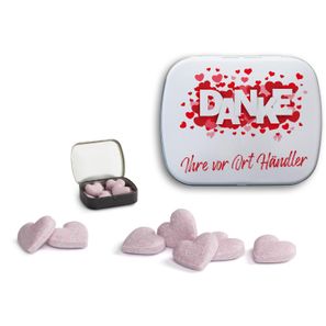 Brauseherzen in Mini Nostalgiedose