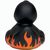 Quietsche-Ente Flammen mit Slogan BBQ-Queen (Bild 1)
