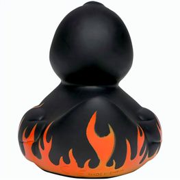 Quietsche-Ente Flammen mit Slogan BBQ-Queen