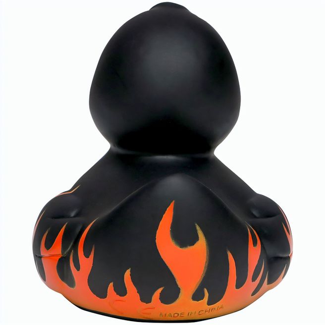 Quietsche-Ente Flammen mit Slogan BBQ-Queen