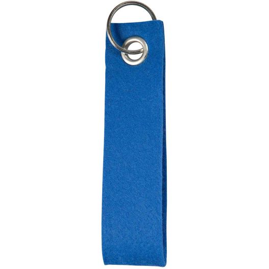 eine blaue schlüsselanhänger mit einem metallring Polyesterfilz Schlüsselanhänger Schlaufe Rechteck (Bild 1)