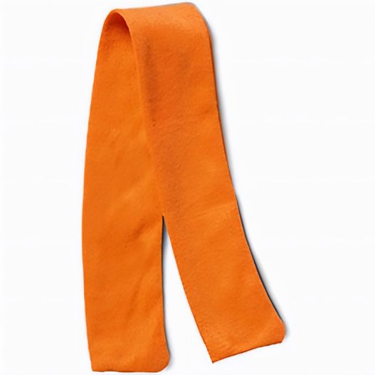 eine orange krawatte auf einer weißen oberfläche Schal (Bild 1)