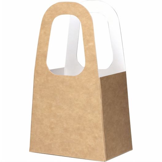 brauner papierbeutel mit griff Geschenkverpackung (Bild 1)