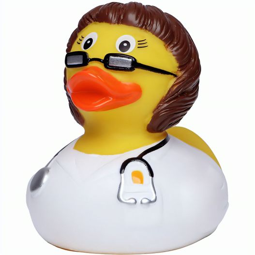 Produktabbildung Quietsche-Ente Ärztin, brünette Quietsche-Ente Ärztin, brünette (Bild 1)