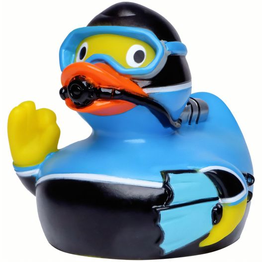 eine gummi ente mit einem scuba-thema darauf Quietsche-Ente Taucher (Bild 1)