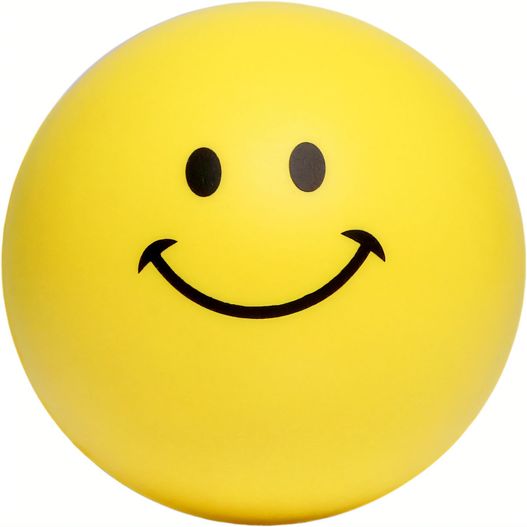ein gelber ball mit einem lächelnden gesicht darauf Ball Smile-Gesicht (Bild 1)