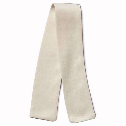 eine weiße krawatte mit einem schwarzen streifen darauf Schal (Bild 1)